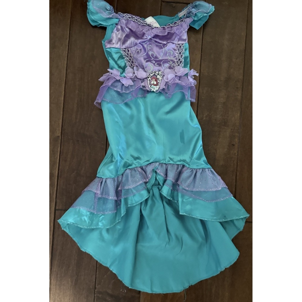 Disney Princess Ariel Mermaid Dress Costume Girls Size 3T-4T Halloween Cosplay